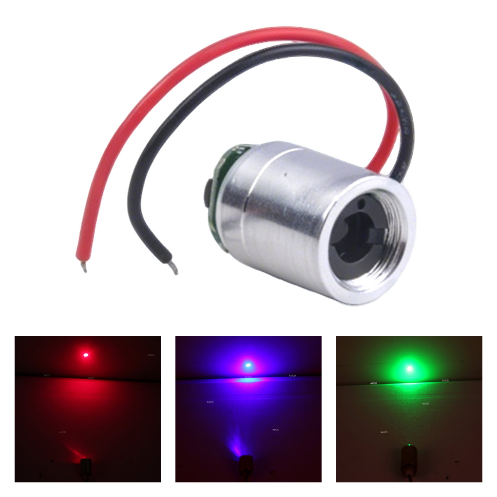 Diode Laser Module - Φ12x15mm DC 5V Rood-100mW Groen-50mW Blauw-100mW