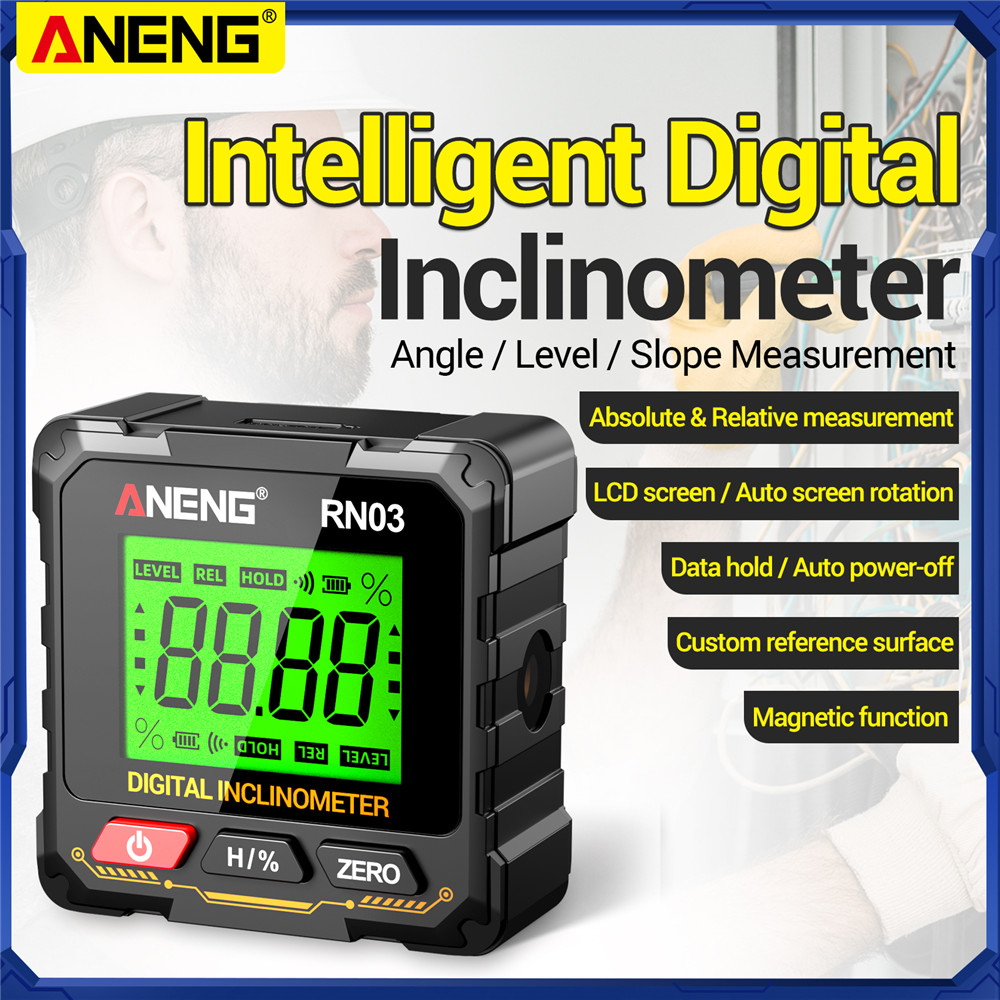 Industrial Laser Alignment - ANENG RN02/RN03 Laser Digitale Inclinometer, 4-zijdige