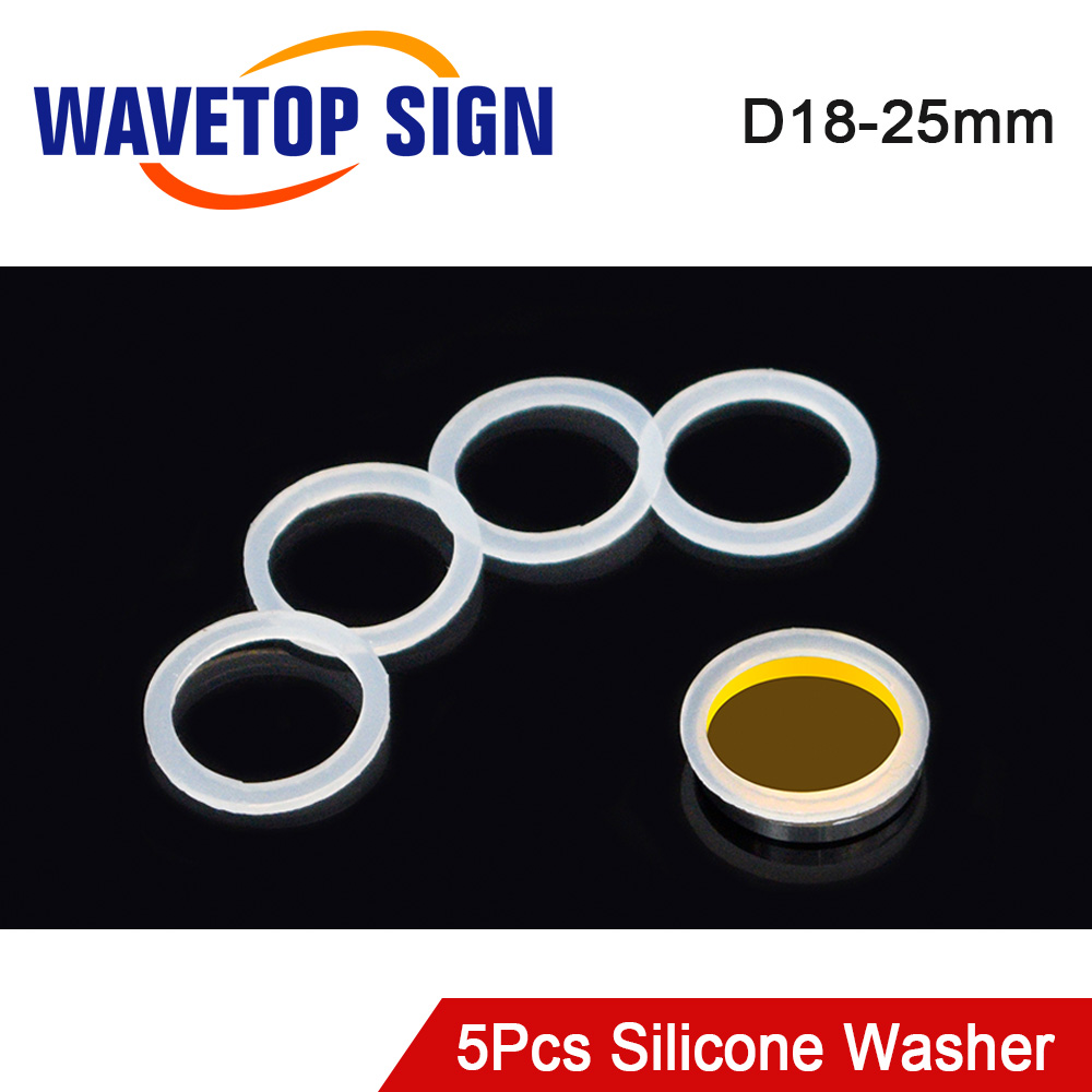 Co2 Laser Mirror - WaveTopSign 5 stks/partij Siliconen Wasmachine 18/19/20/25mm