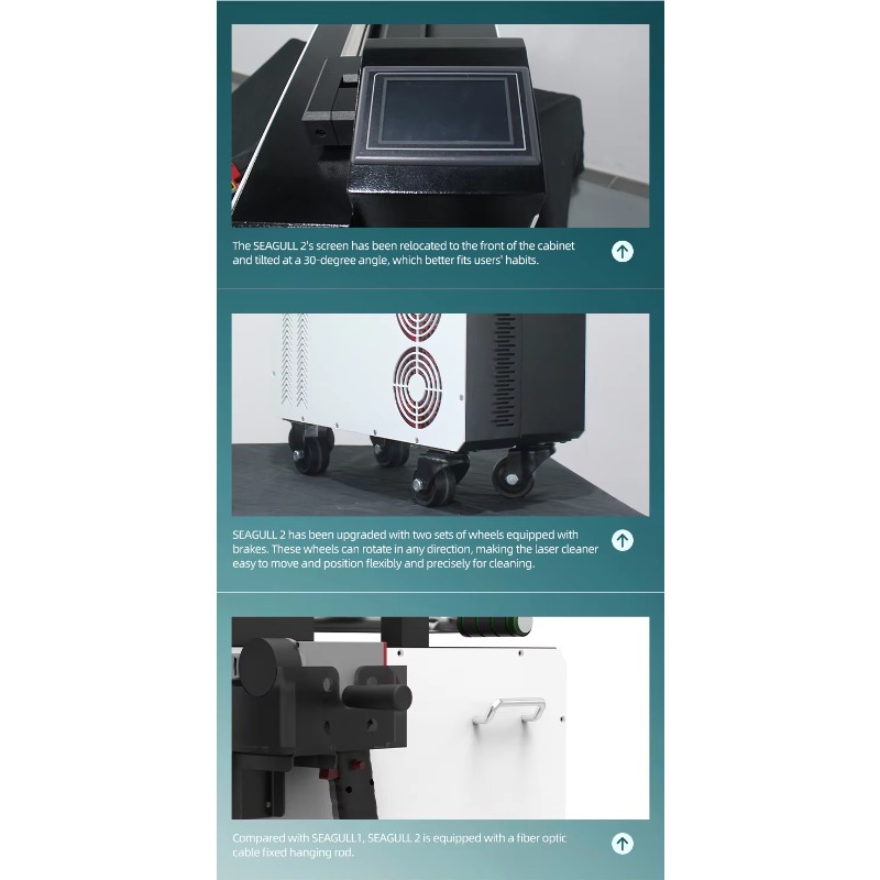 Industrial Laser Cleaning Equipment - Draagbare Pulse Fiber 300W Laser Reinigingsmachine