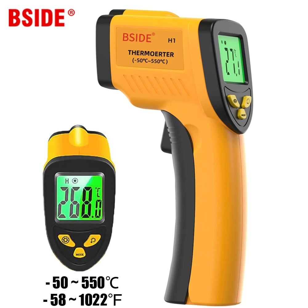 Industrial Laser Temperature Gun - Digitale Infraroodthermometer-50-550c Contactloos Digitaal Laserthermometerpistool Voor