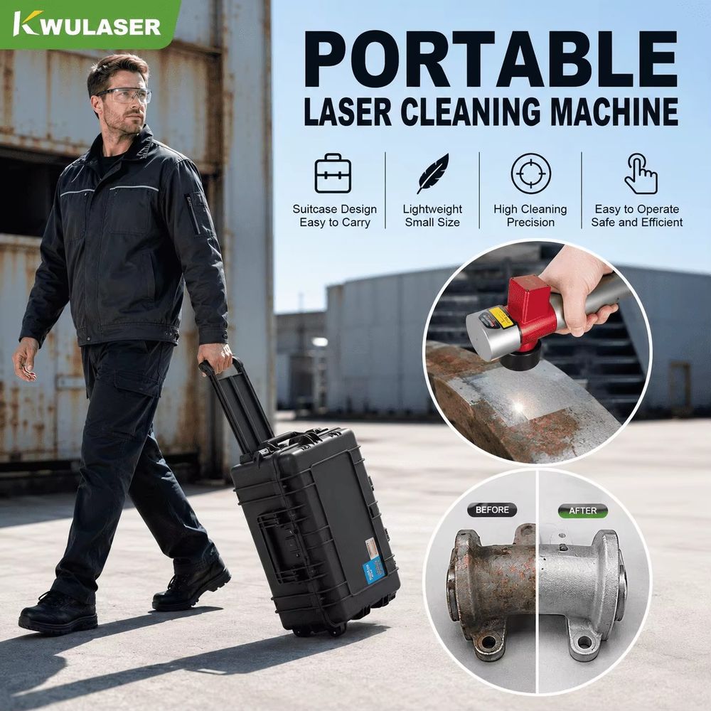 Industrial Laser Cleaning Equipment - Pulsed Laser Oppervlaktebehandelingsmachine Auto-onderdelen Roest Verf