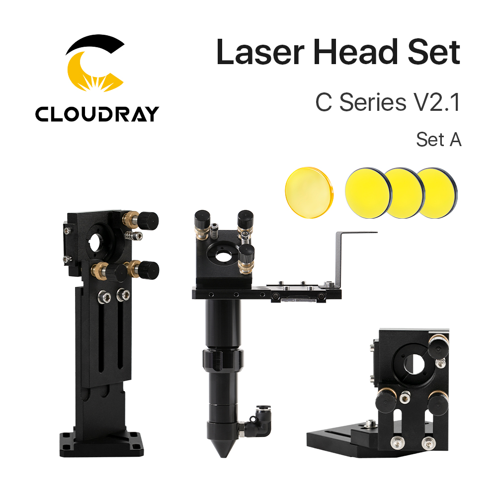Co2 Laser Mirror - Cloudray CO2 Laserkop Set Dia.18mm FL38.1