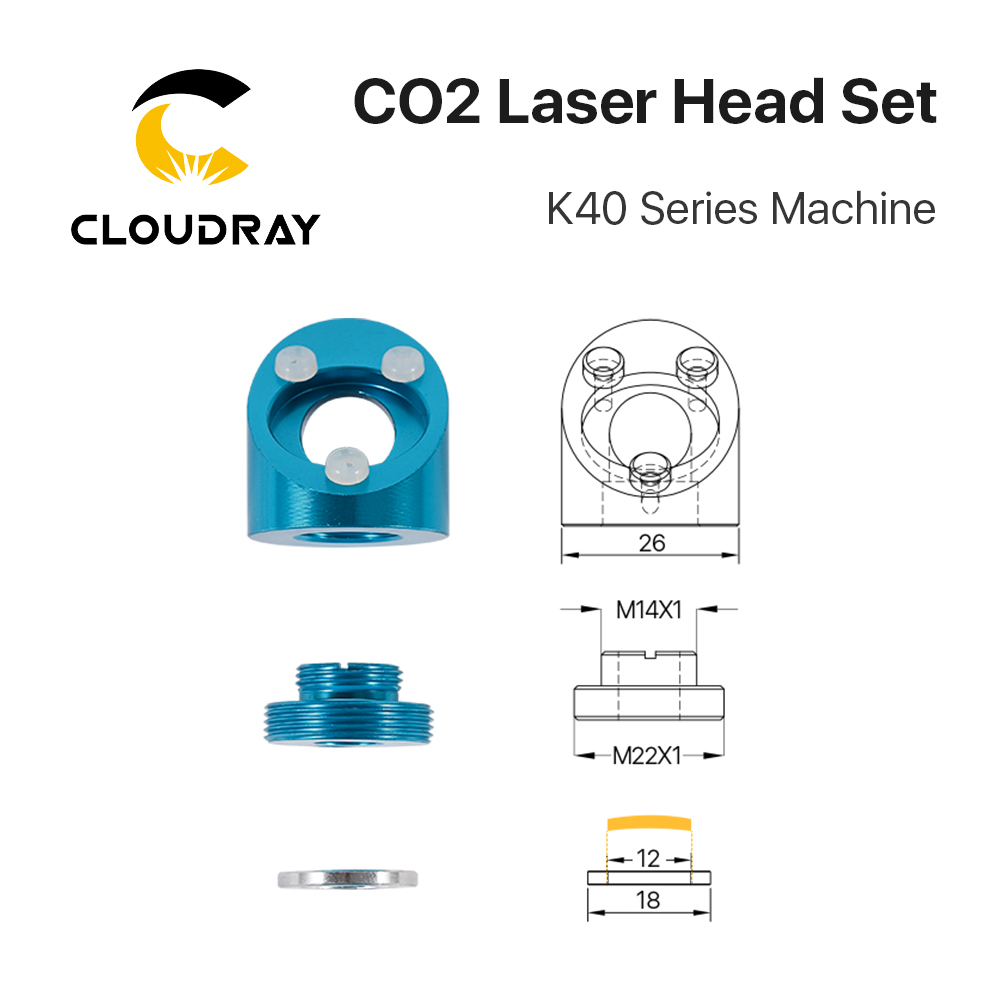 Cloudray CO2 Laser Hoofd Voor  - Co2 Laser Mirror recensie en prijs