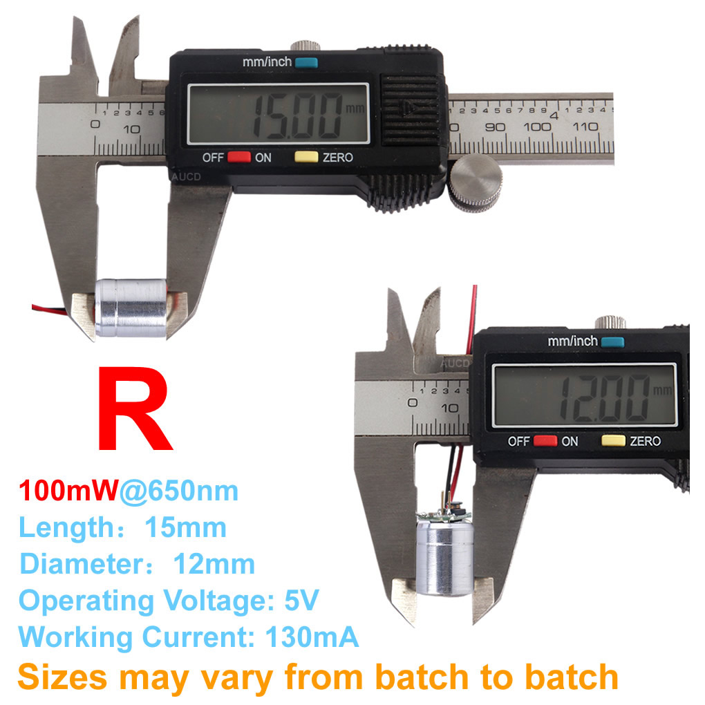 Φ12x15mm DC 5V Rood-100mW Groe - Diode Laser Module recensie en prijs