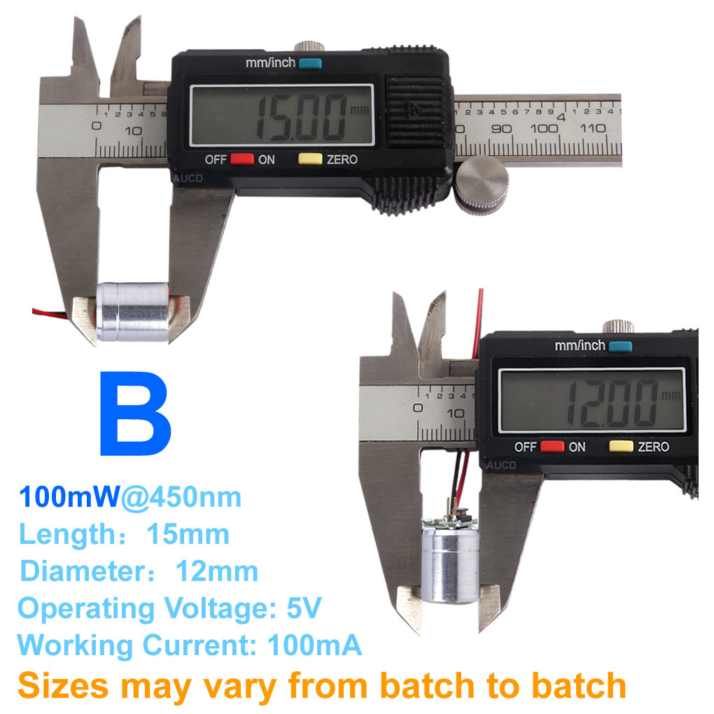 Φ12x15mm DC 5V Rood-100mW Groe - Diode Laser Module recensie en prijs