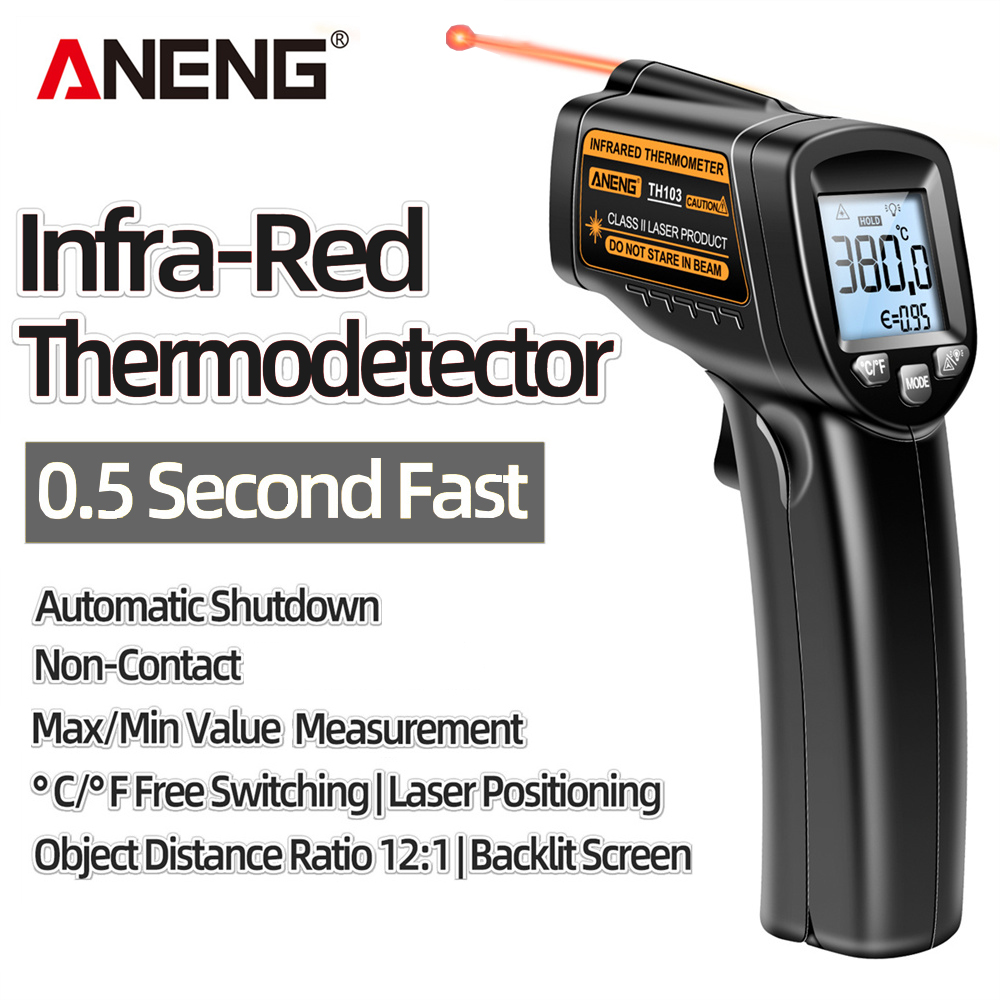 Infraroodlaserthermometer Indu - Industrial Laser Temperature Gun recensie en prijs
