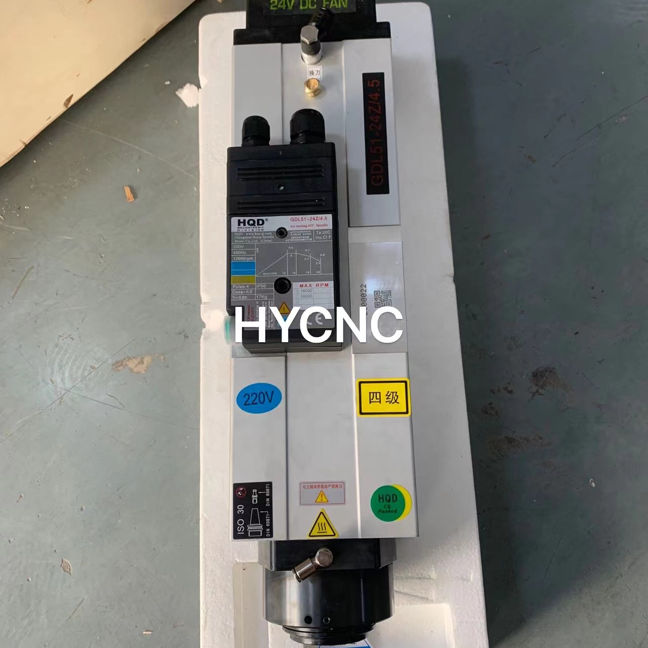 4,5 kW Atc-spindel Iso30-motor - Cnc Spindle Motor recensie en prijs