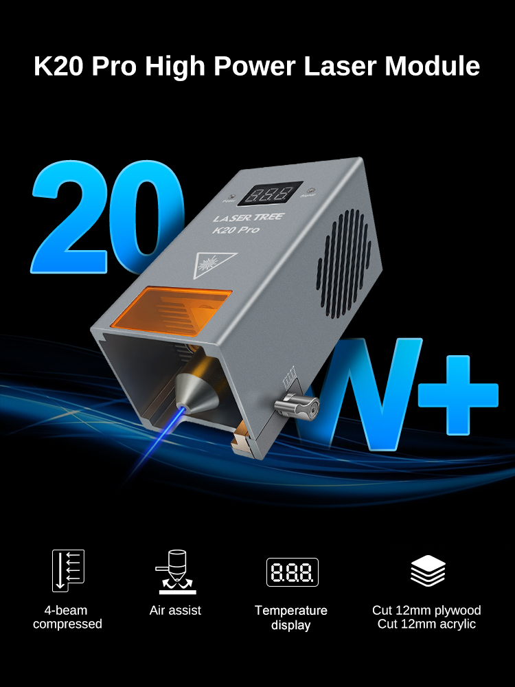 20W 455nm blauwe diodelasermod - Diode Laser Module recensie en prijs