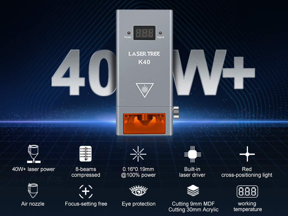 20W 455nm blauwe diodelasermod - Diode Laser Module recensie en prijs