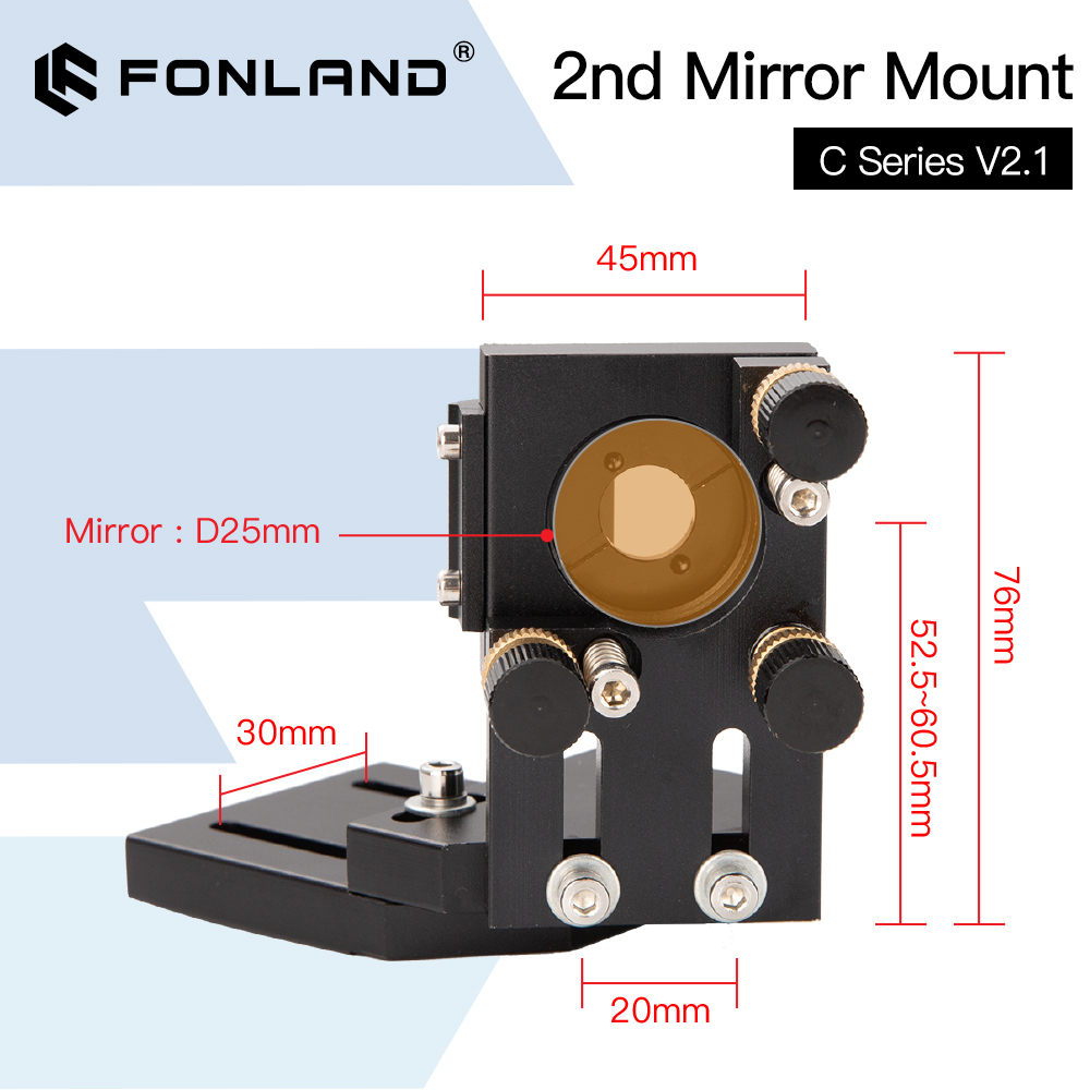 Fonland CO2 Zwarte Tweede Lase - Co2 Laser Mirror recensie en prijs