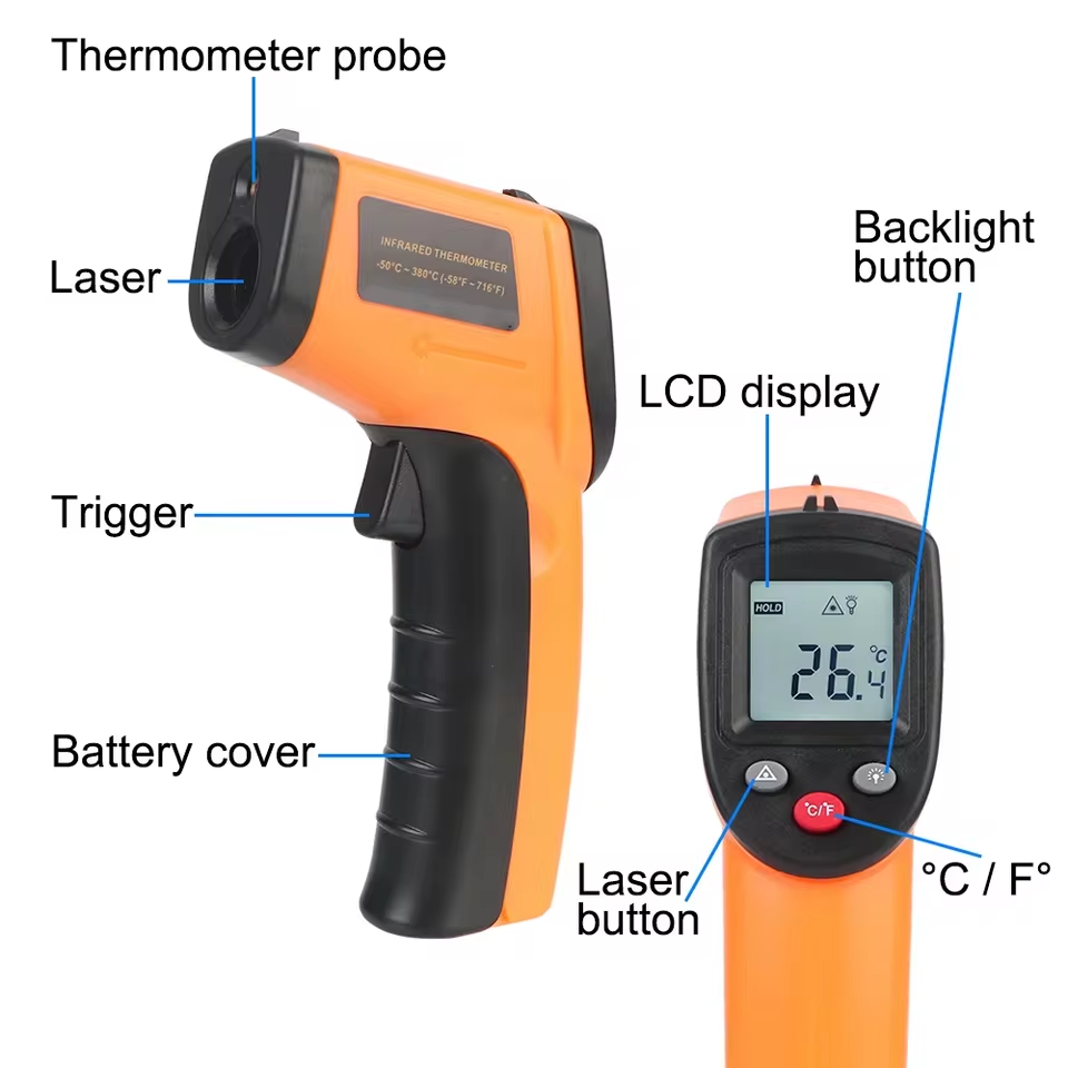 Nieuw T600 T600A digitaal infr - Industrial Laser Temperature Gun recensie en prijs