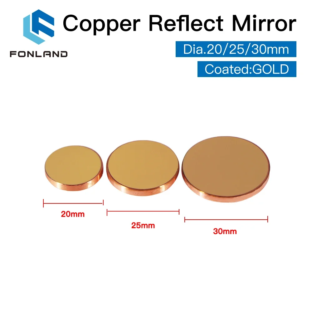 3 Stuks Fonland Koper Reflecte - Co2 Laser Mirror recensie en prijs