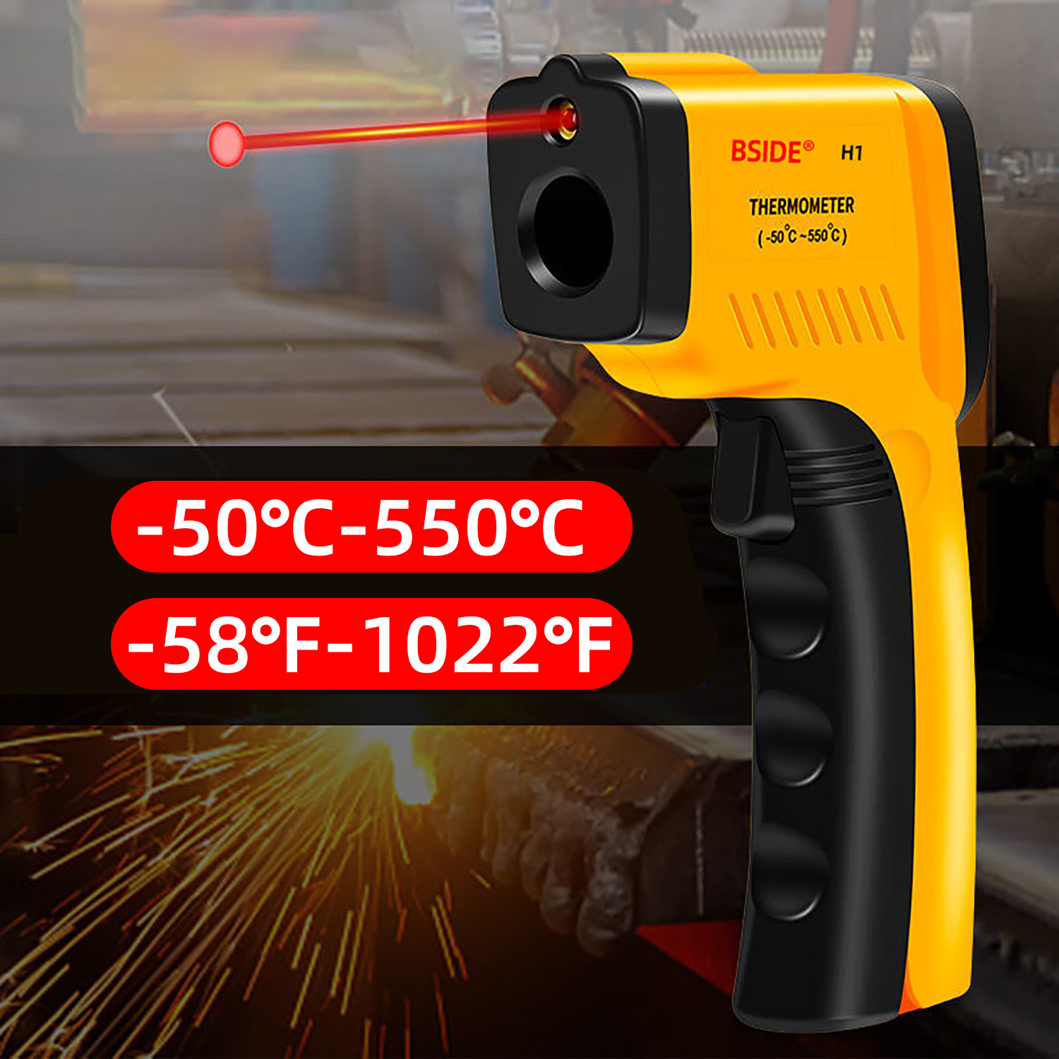 Digitale Infraroodthermometer- - Industrial Laser Temperature Gun recensie en prijs
