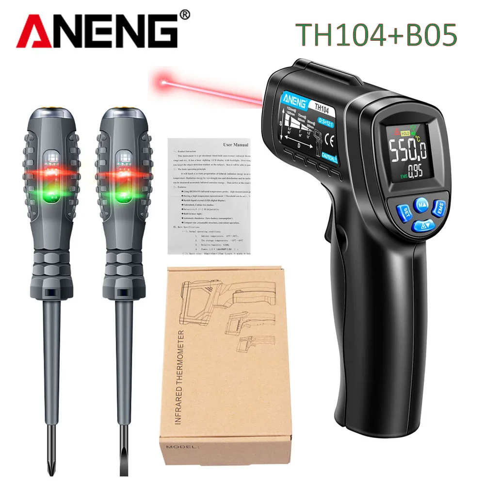 Infraroodthermometer Industrië - Industrial Laser Temperature Gun recensie en prijs