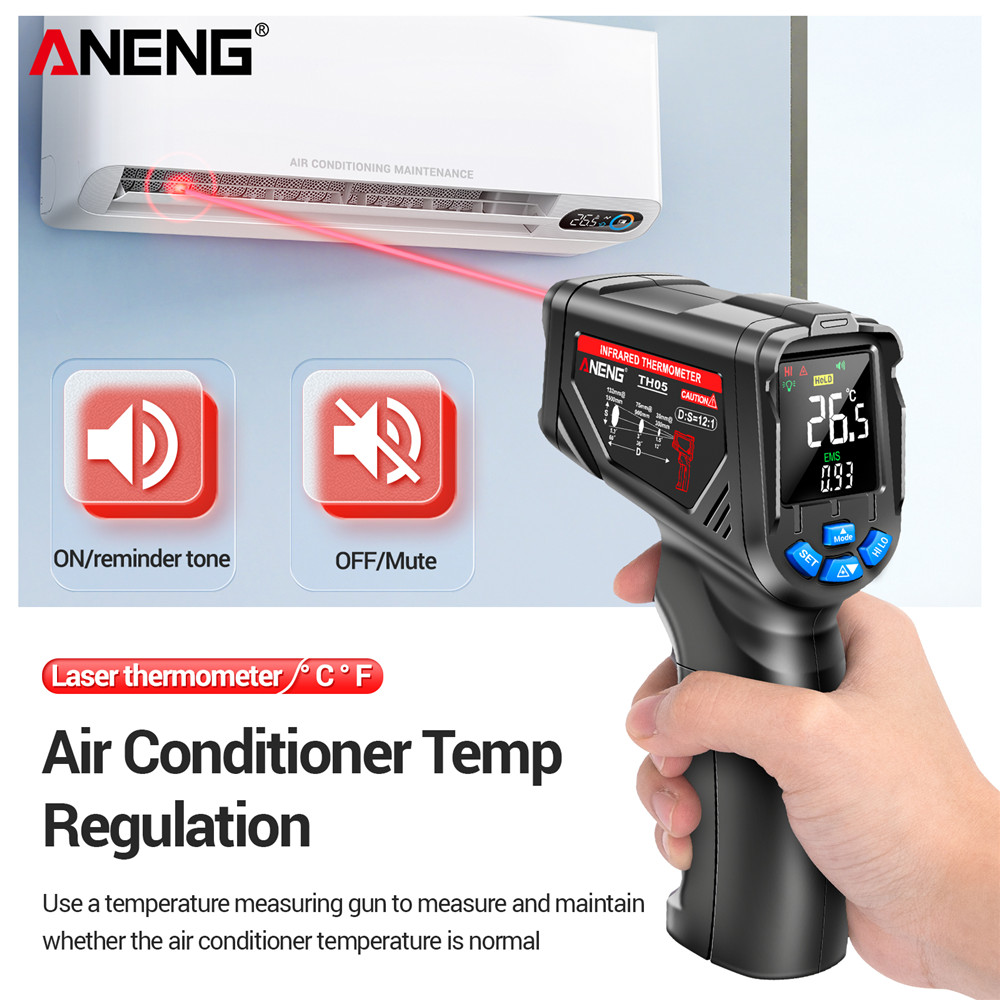 ANENG TH05 Infraroodthermomete - Industrial Laser Temperature Gun recensie en prijs