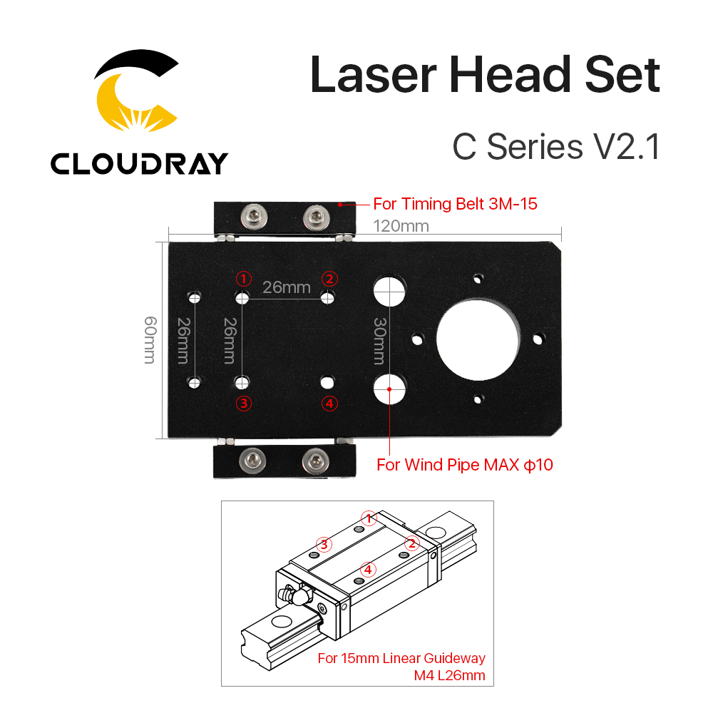 Cloudray CO2 Laserkop Set Dia. - Co2 Laser Mirror recensie en prijs