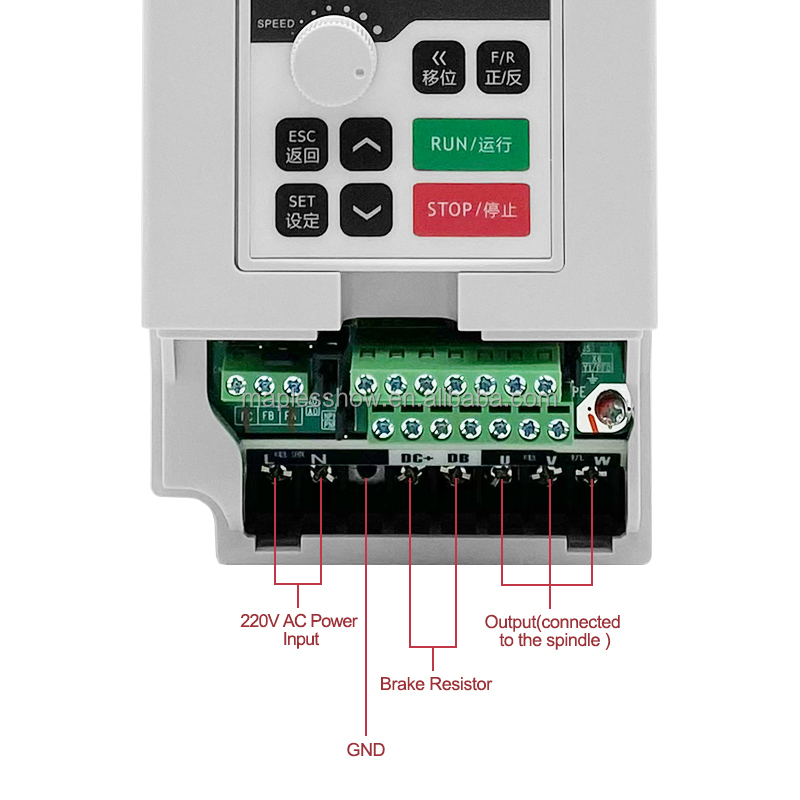 1.5kw 110 v/220 v/380vac Omvor - Cnc Spindle Motor recensie en prijs