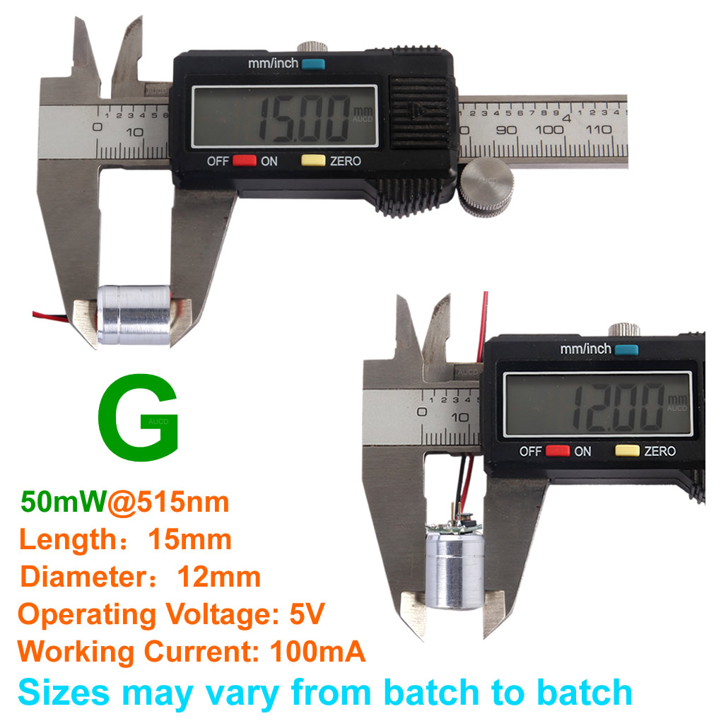Diameter 12x15mm DC5V Groen 60 - Diode Laser Module recensie en prijs
