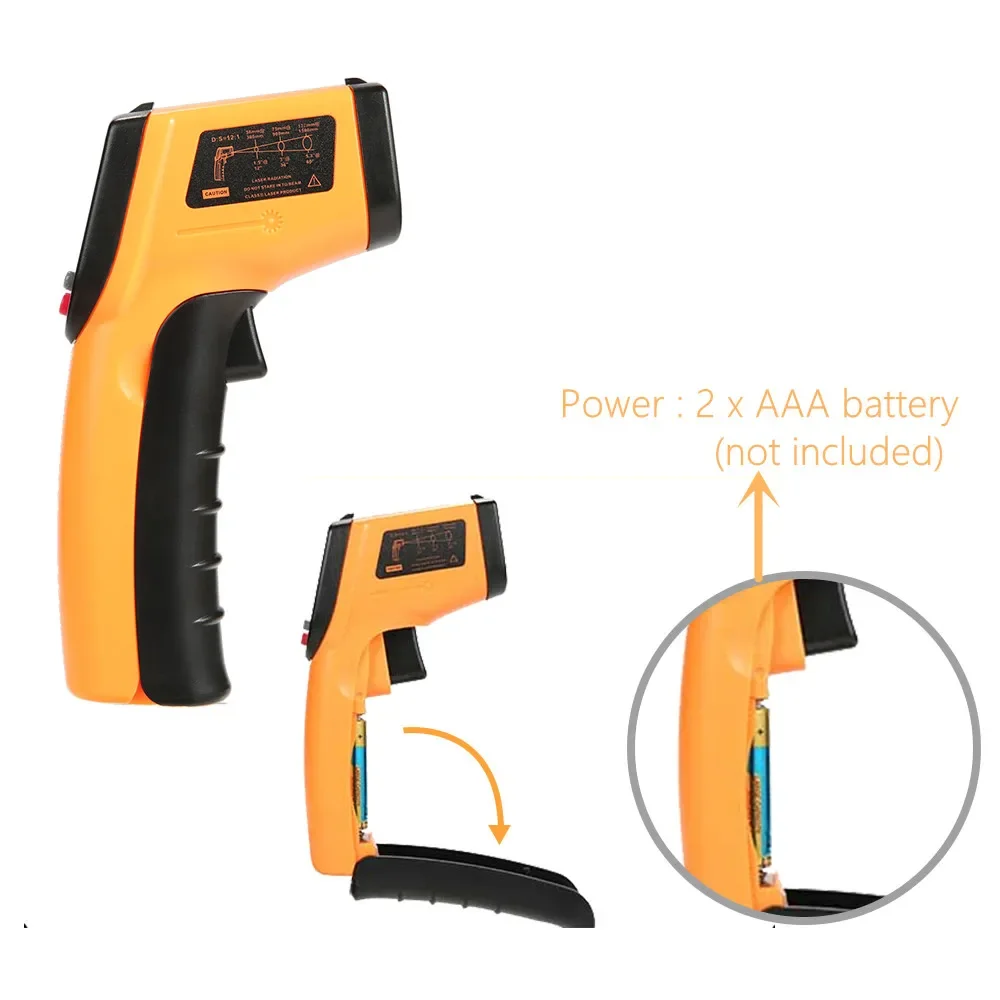 Draagbare infraroodthermometer - Industrial Laser Temperature Gun recensie en prijs