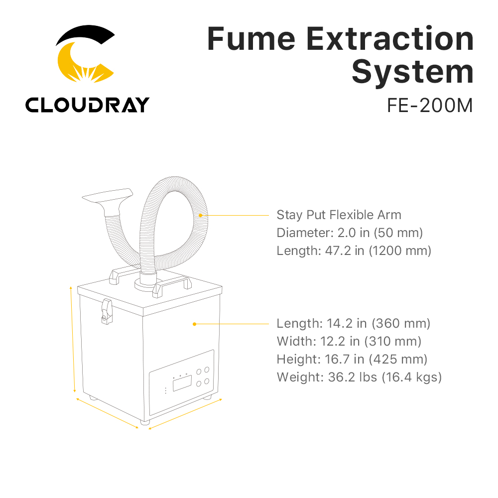 Cloudray Rookafzuigsysteem FE- - Laser Marking Machine recensie en prijs